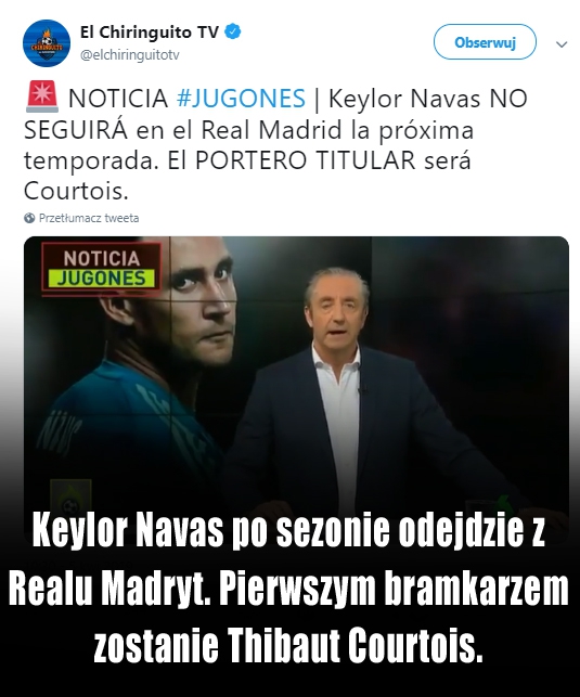 Keylor Navas opuści Real Madryt